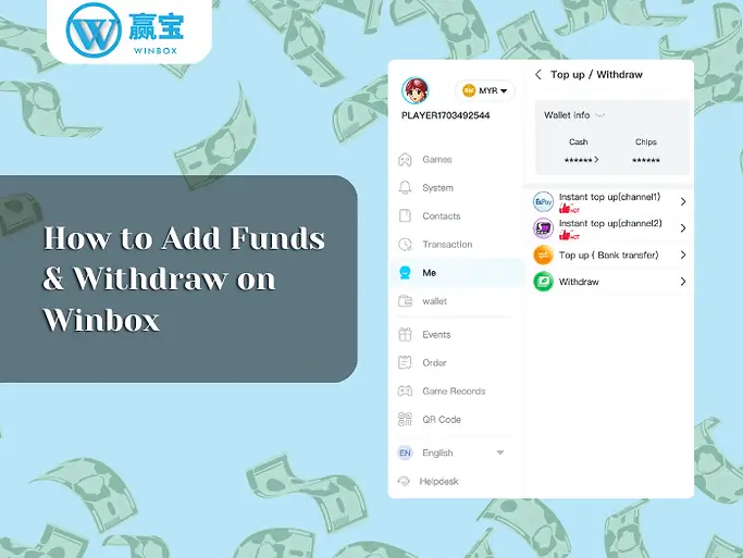 How to Add Funds and Withdraw on Winbox App