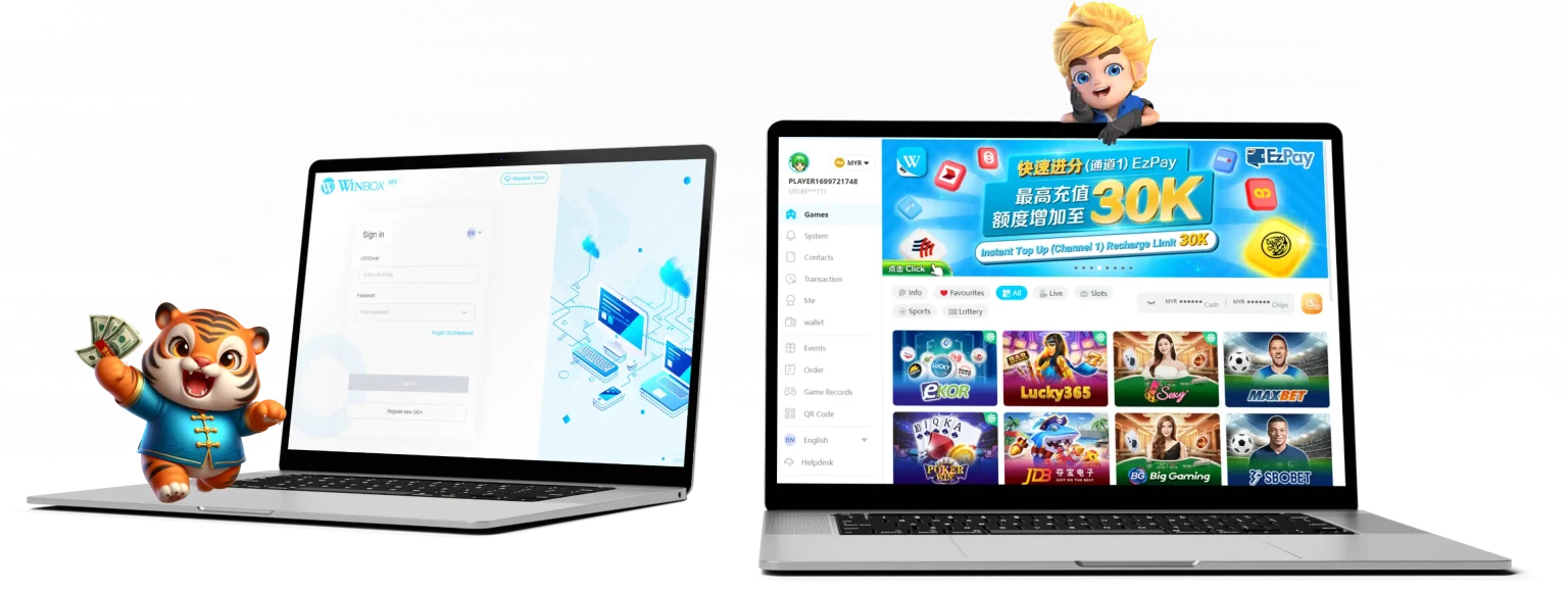 winbox casino background